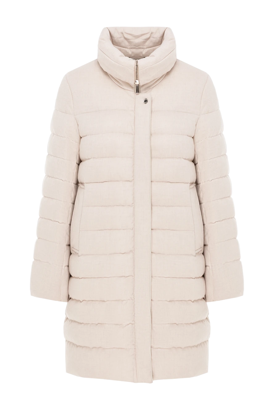 Moorer пуховик cintia с высоким воротником женский бежевый 186072 - фото 1