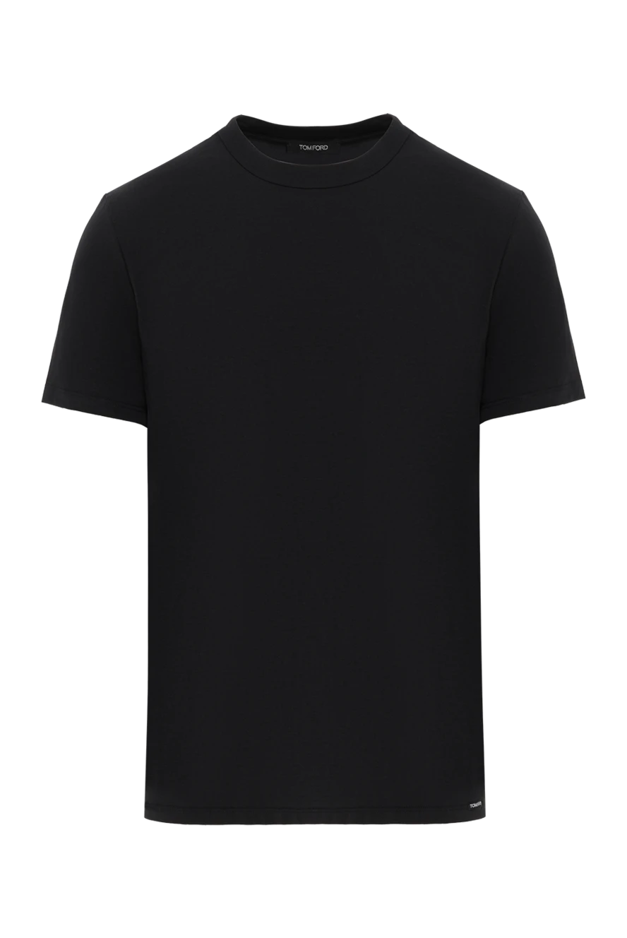 Tom Ford мақтадан жасалған модальді модалы футболка қара 186073 - фото 1