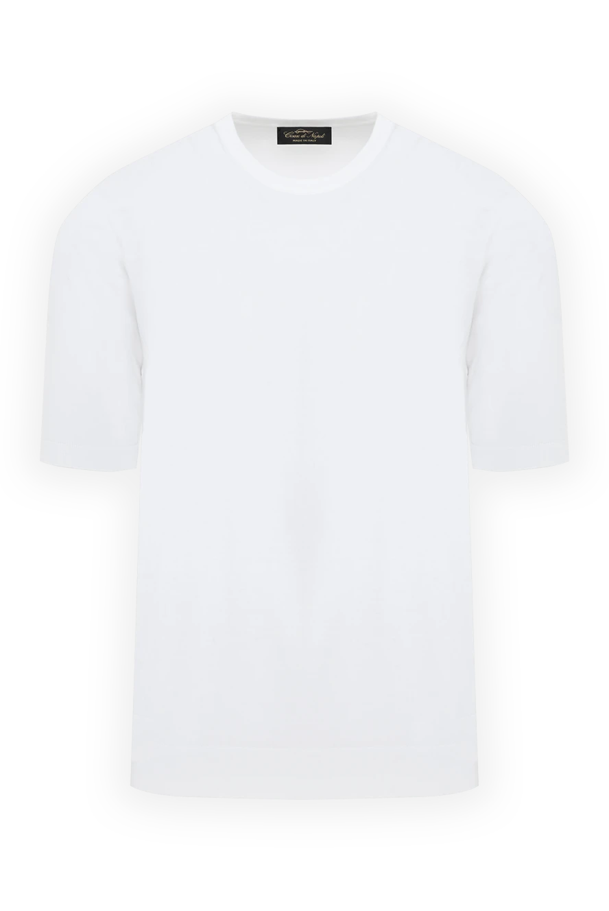 Cesare di Napoli jumper with short sleeves, white, cotton 186212 - photo 1
