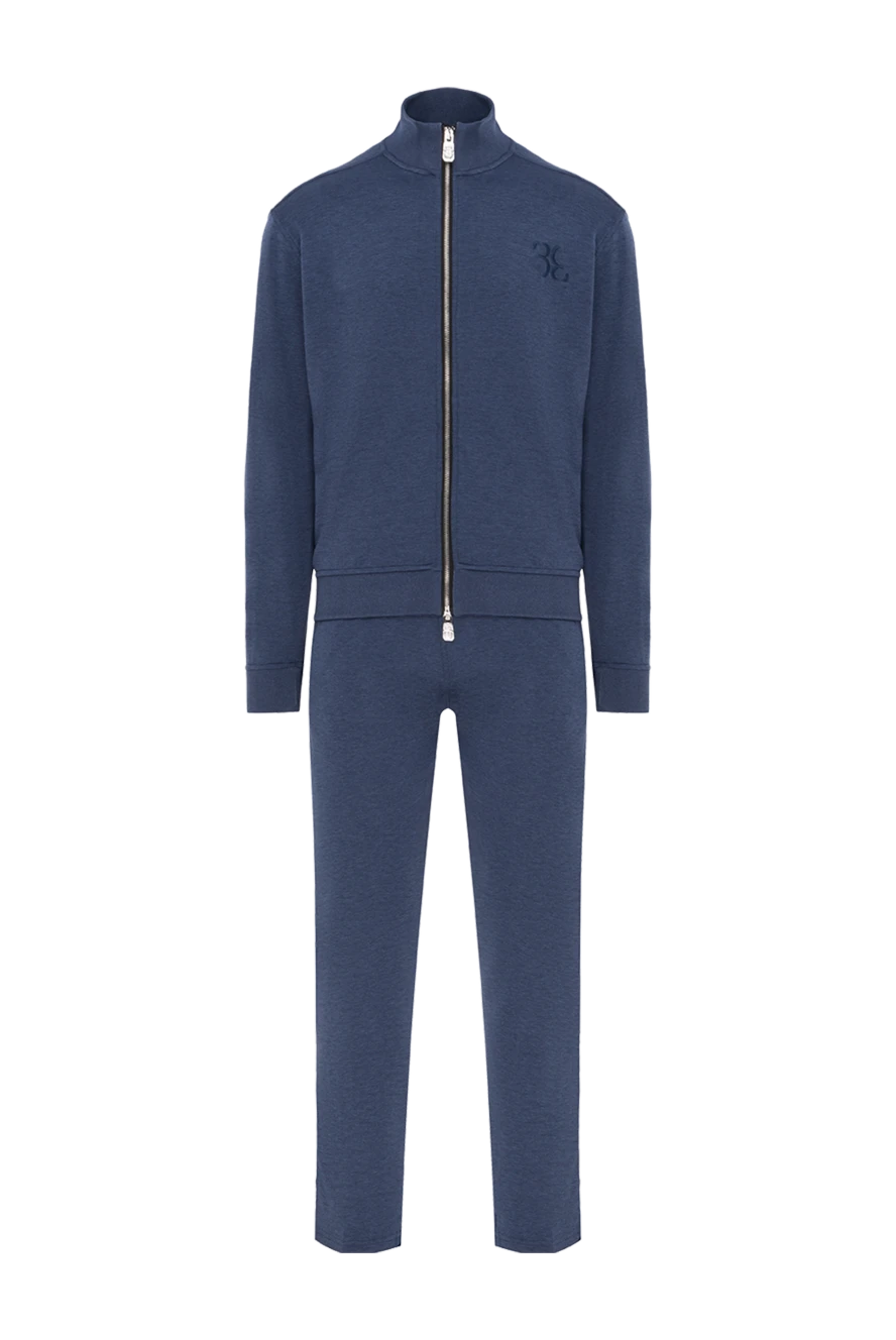 Billionaire спортивный костюм из шелка и хлопка синий мужской 186279 - фото 1