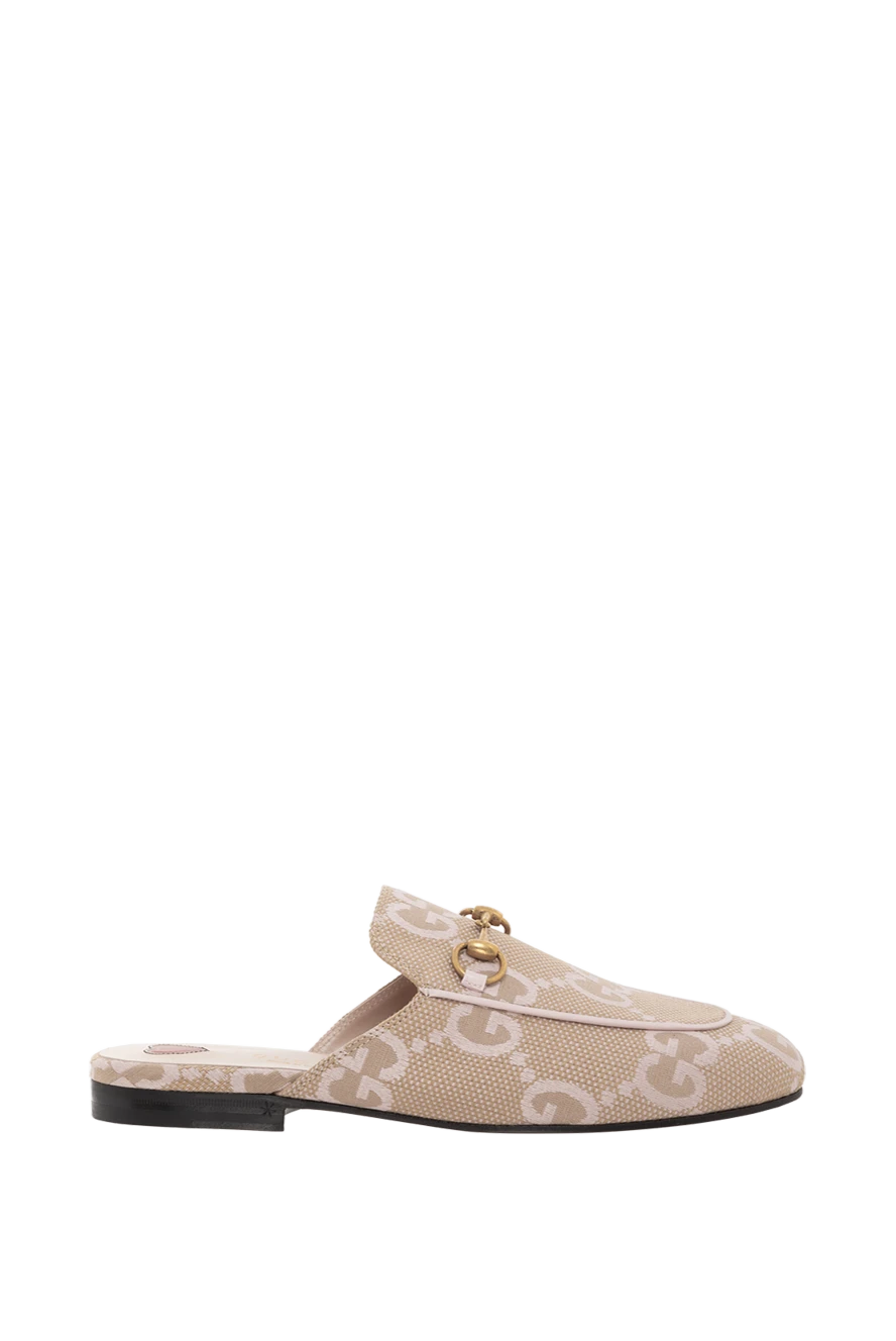 Gucci бежевый түсті princetown horsebit қашырлары 186282 - фото 1