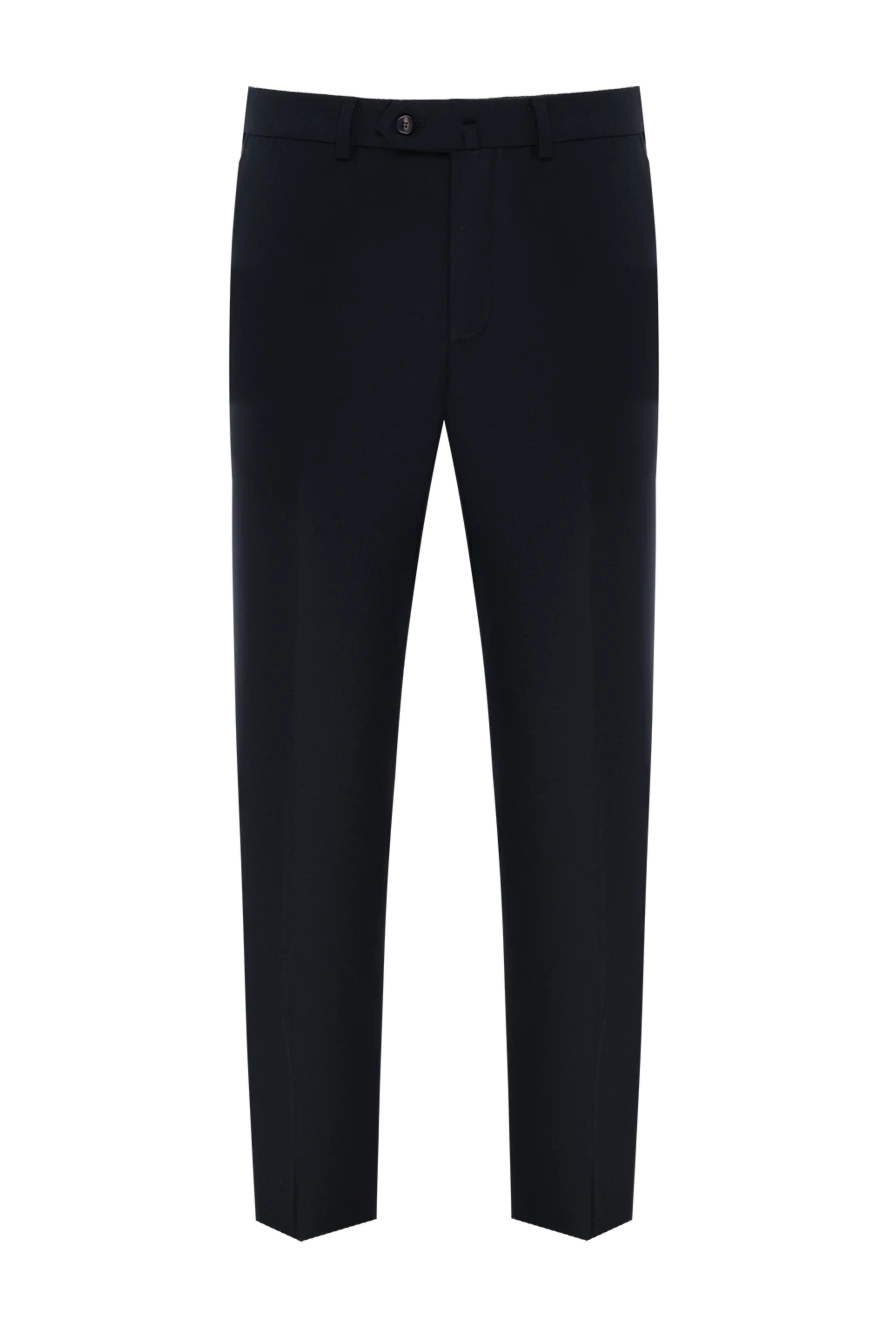 Loro Piana men's blue carlo trousers made of wool and cashmere 186359 - photo 1