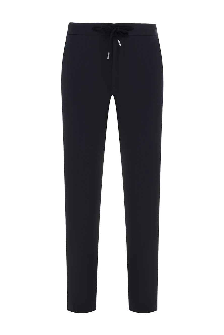 Cesare di Napoli брюки синие мужские на завязке 186426 - фото 1