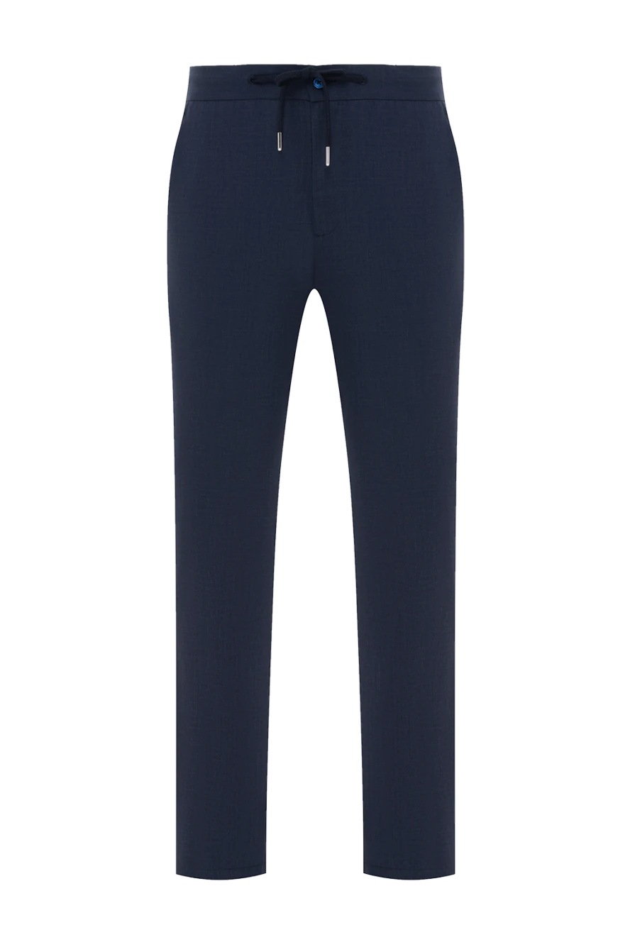Cesare di Napoli wool trousers with a comfortable fit and drawstring 186433 - photo 1