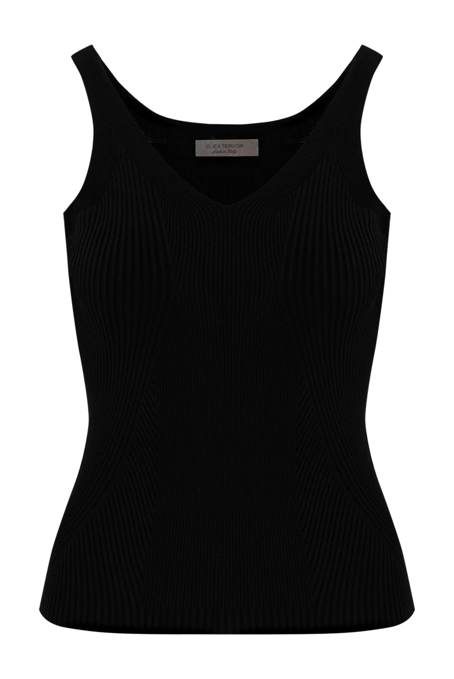 D.Exterior текстуралы тоқылған жеңсіз вискозды жейде 186498 - фото 1