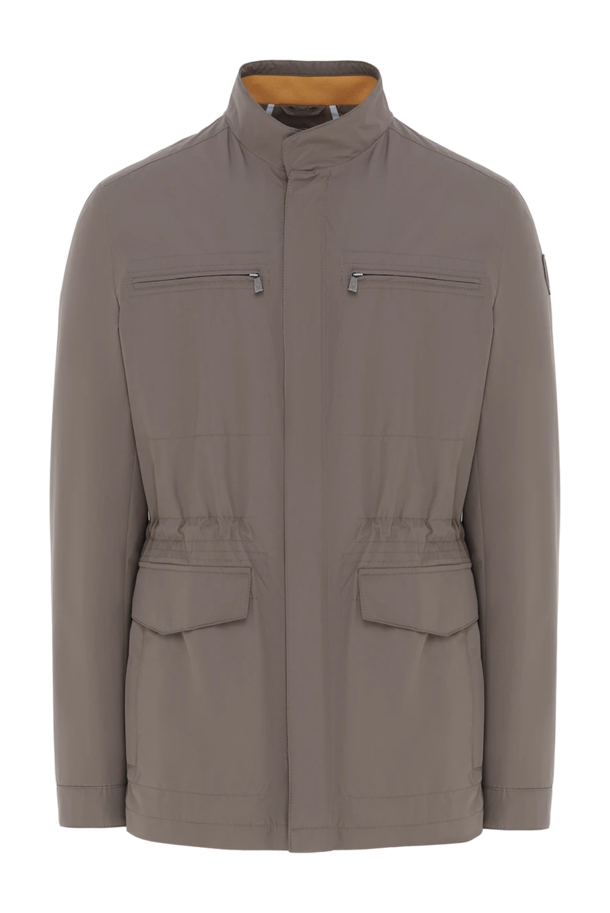 Corneliani men's brown jacket with stand-up collar 186527 - photo 1