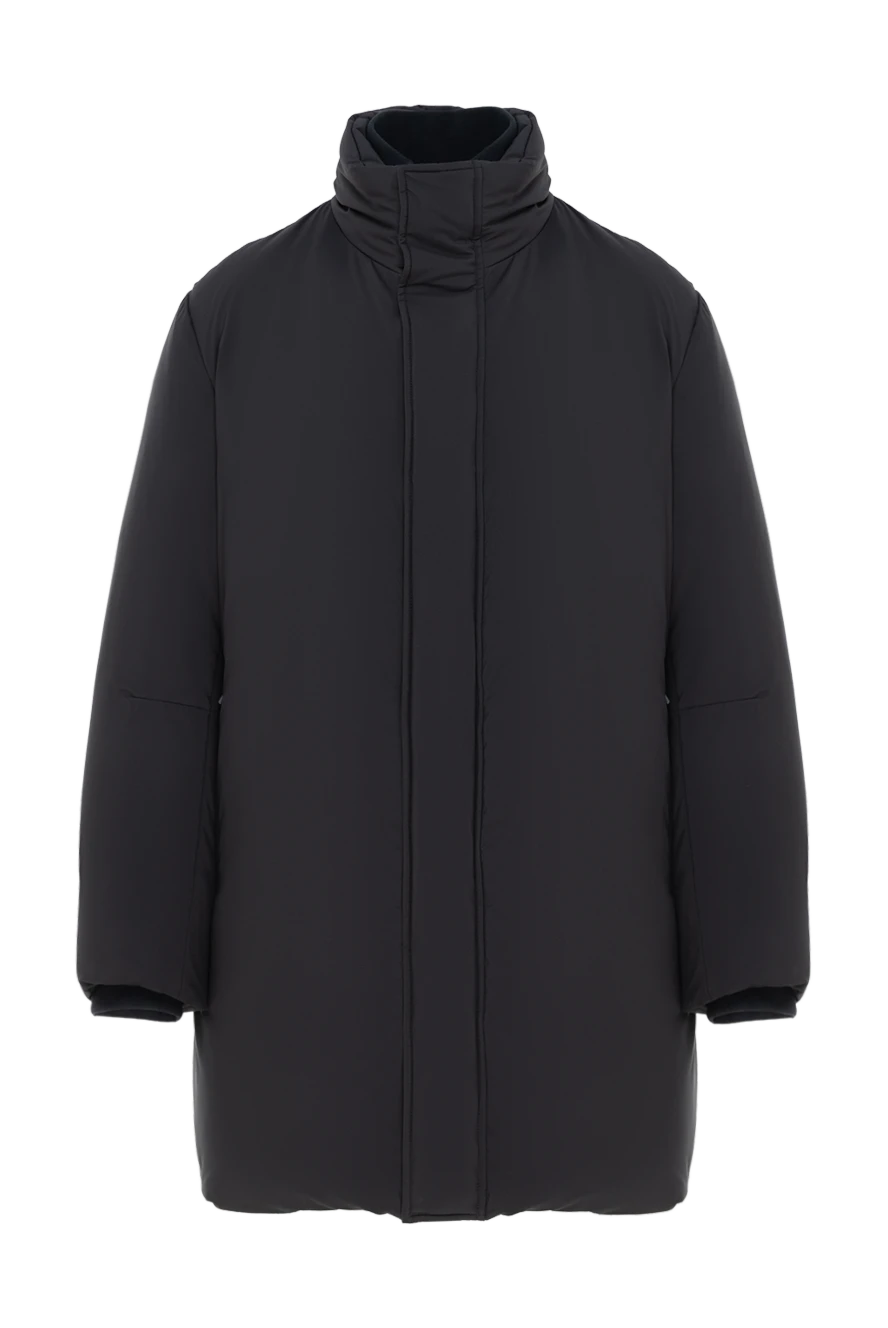 Corneliani пуховик мужской средней длины черный 186531 - фото 1