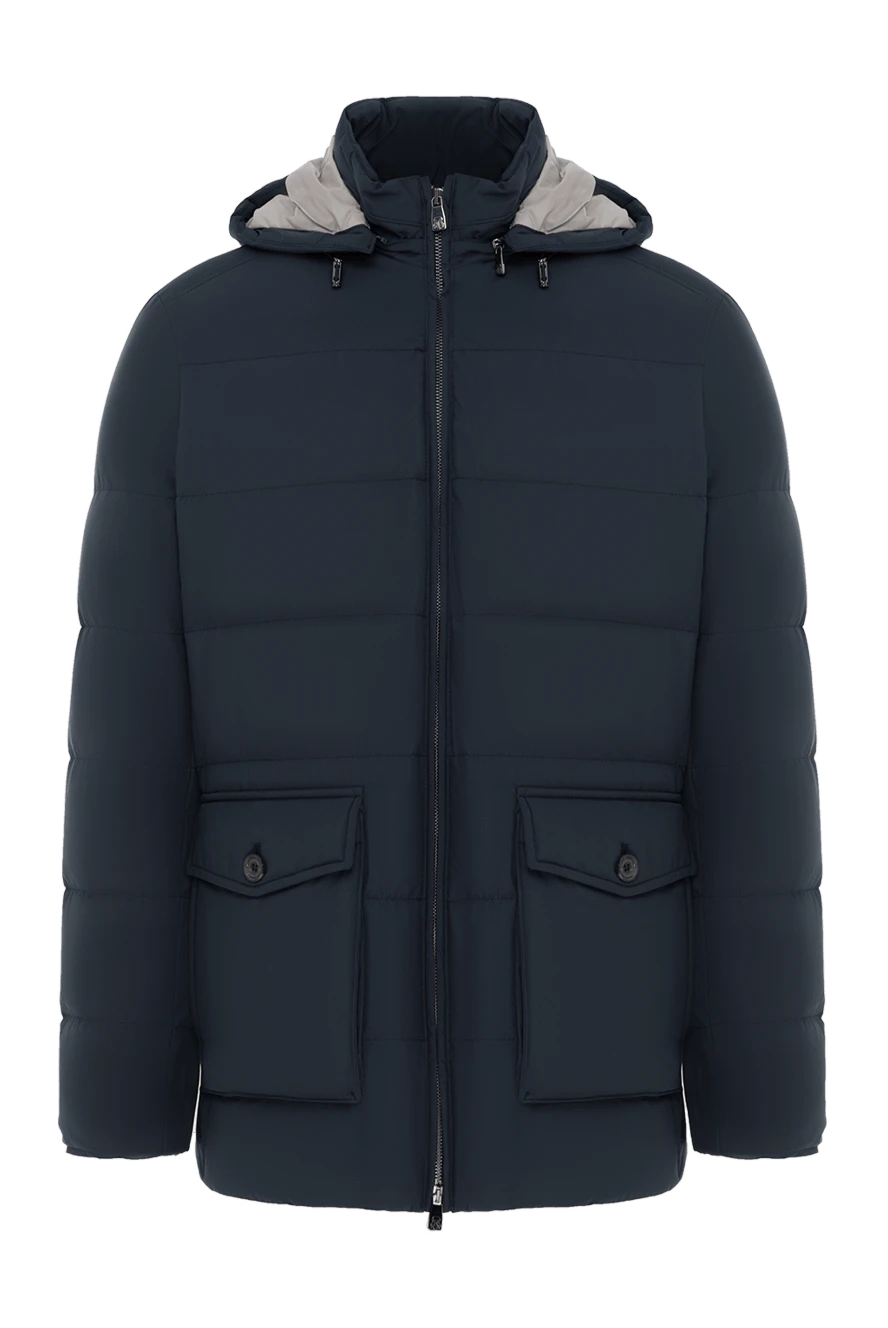 Corneliani куртка-пуховик из матовой ткани с утеплителем и объемными карманами 186532 - фото 1