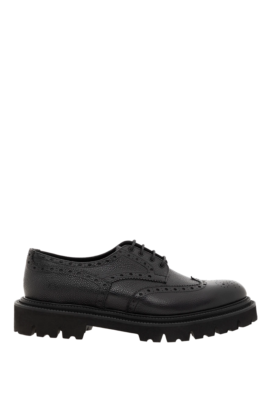 Corneliani ерлердің қара бұзау терісінен жасалған дерби туфлиі 186576 - фото 1