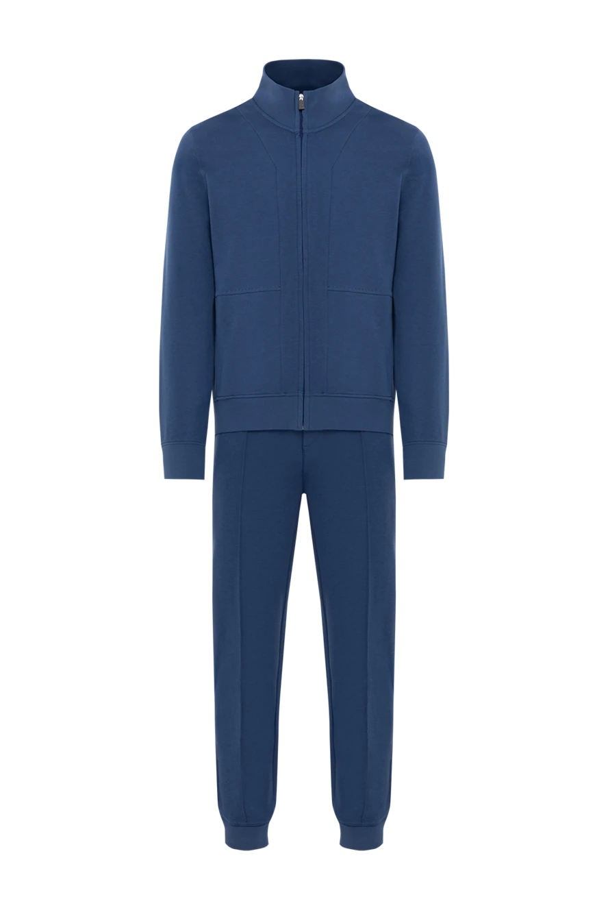 Corneliani men's blue tracksuit with zipper 186626 - photo 1