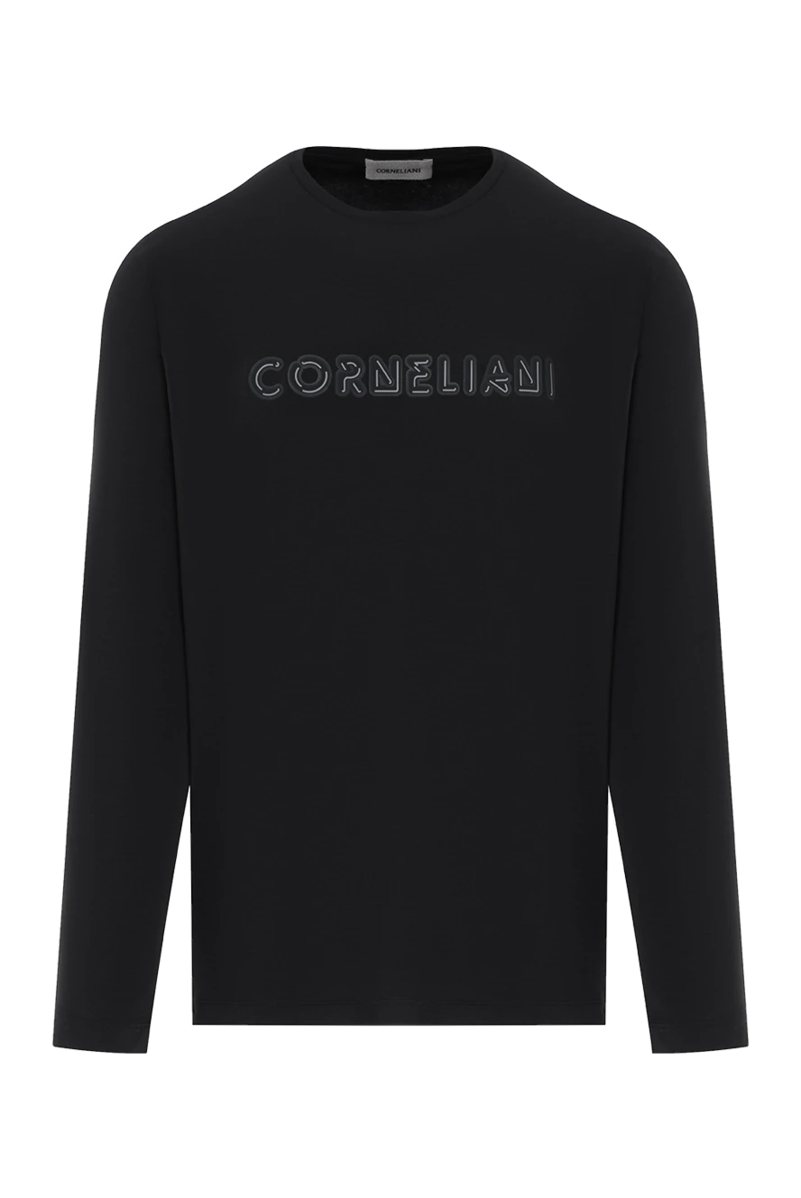Corneliani черный мужской свитшот из хлопка 186629 - фото 1