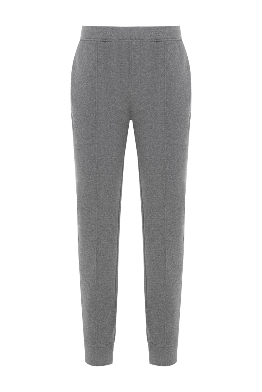 Corneliani серые брюки из хлопка мужские 186648 - фото 1