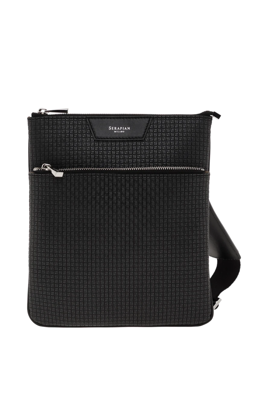 Serapian сумка flat messenger в черном цвете stepan 186660 - фото 1