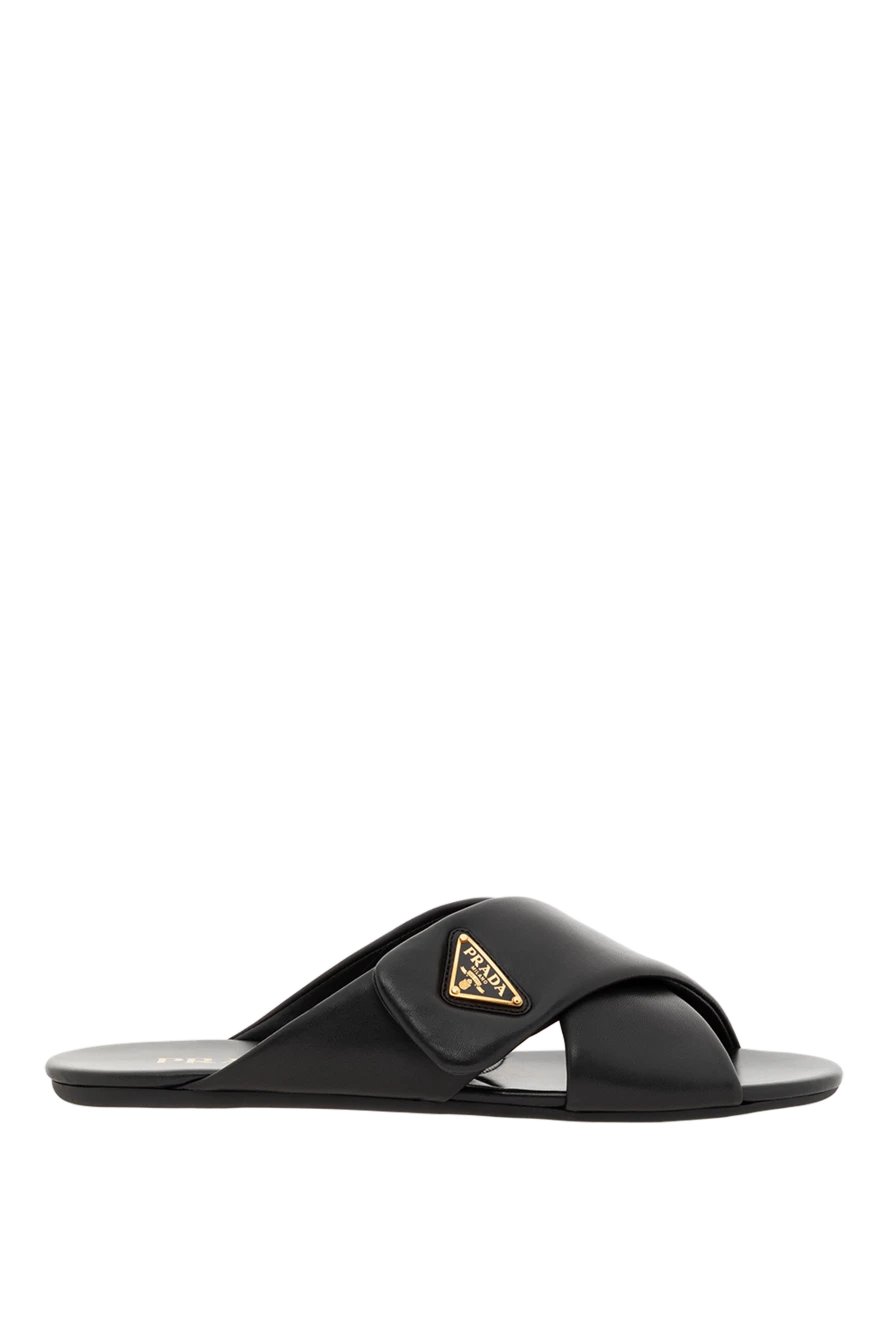 Prada soft nappa leather slides with logo 186730 - photo 1