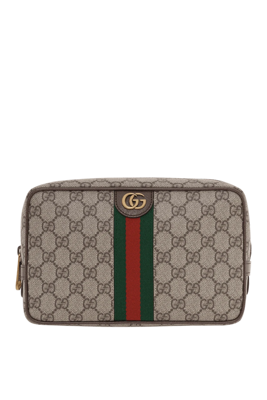 Gucci ерлерге арналған веб-таспасы бар қоңыр savoy дәретханаға арналған қорап 186764 - фото 1