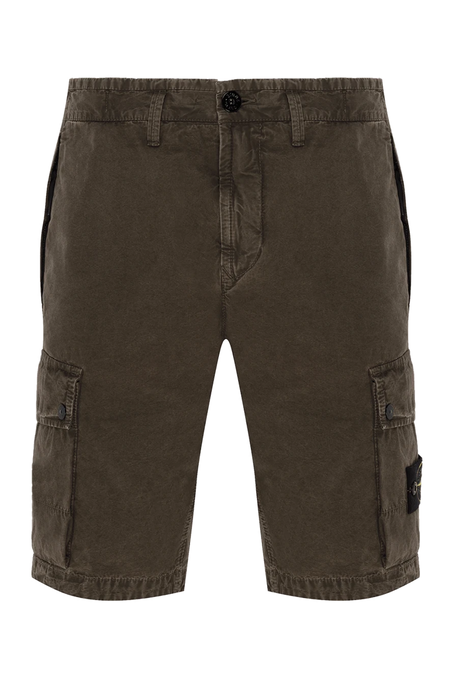 Stone Island шорты-бермуды cargo из хлопка с пятью карманами 186879 - фото 1