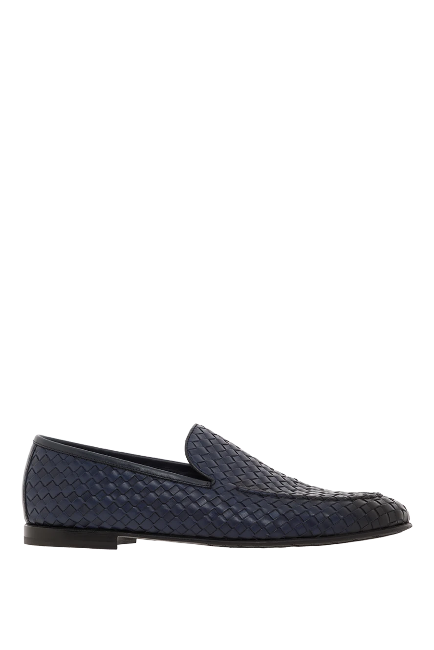 Barrett таза былғарыдан тоқылған ерлер көгілдір мокастері 186932 - фото 1