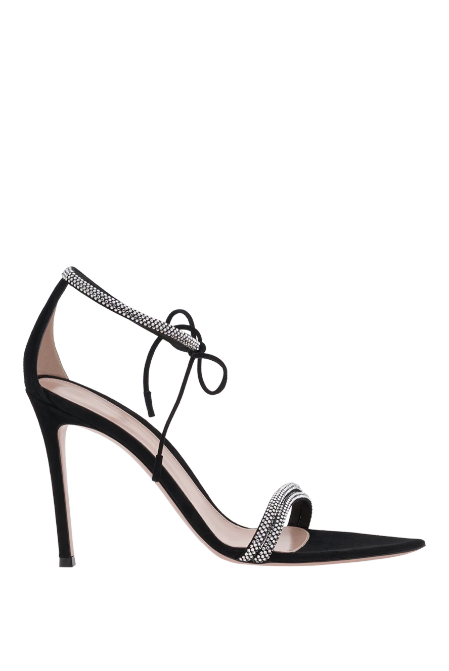 Gianvito Rossi montecarlo elegant stiletto өкшелі сандалдар қара 186967 - фото 1