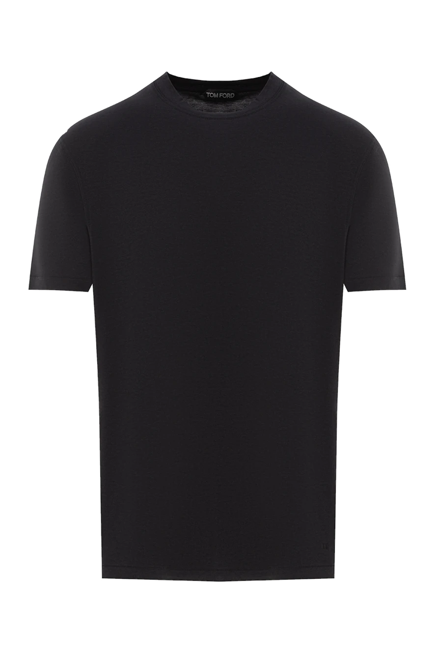 Tom Ford plain cotton t-shirt with lyocell black 187101 - photo 1