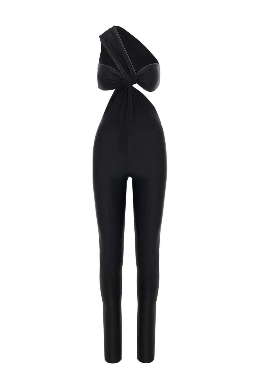 Saint Laurent комбинезон на одно плечо с вырезом женский черный 187111 - фото 1