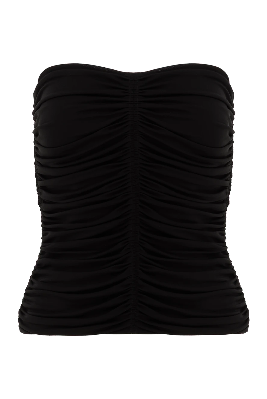 Saint Laurent черный топ без бретелек со сборками
187116 - фото 1