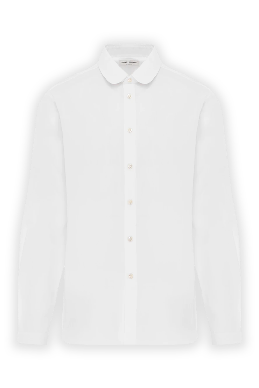 Saint Laurent white lightweight men's cotton shirt 187117 - photo 1