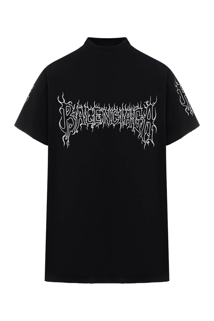 Balenciaga darkwave loose fit t-shirt black with logo 187147 - photo 1