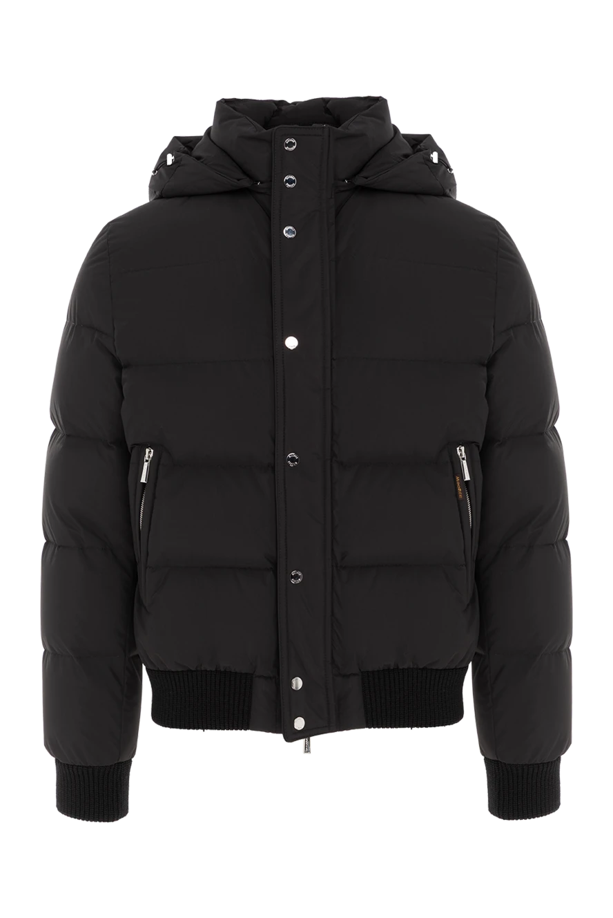 Moorer куртка-бомбер boudin утепленная гусиным пухом черная мужская 187158 - фото 1