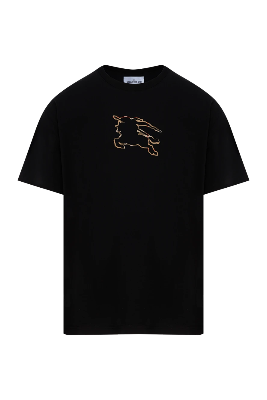 Burberry мақтадан матадан жасалған жейде, қара атты рыцарь түсті 187169 - фото 1