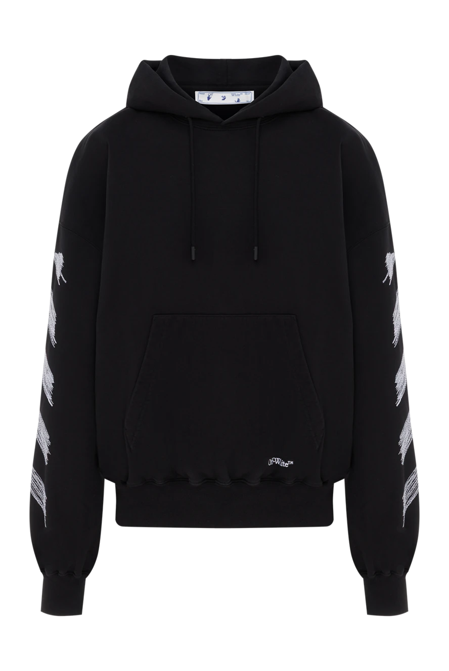 Off-White худи с капюшоном и завязками на шнурке с логотипом scribble diag 187247 - фото 1