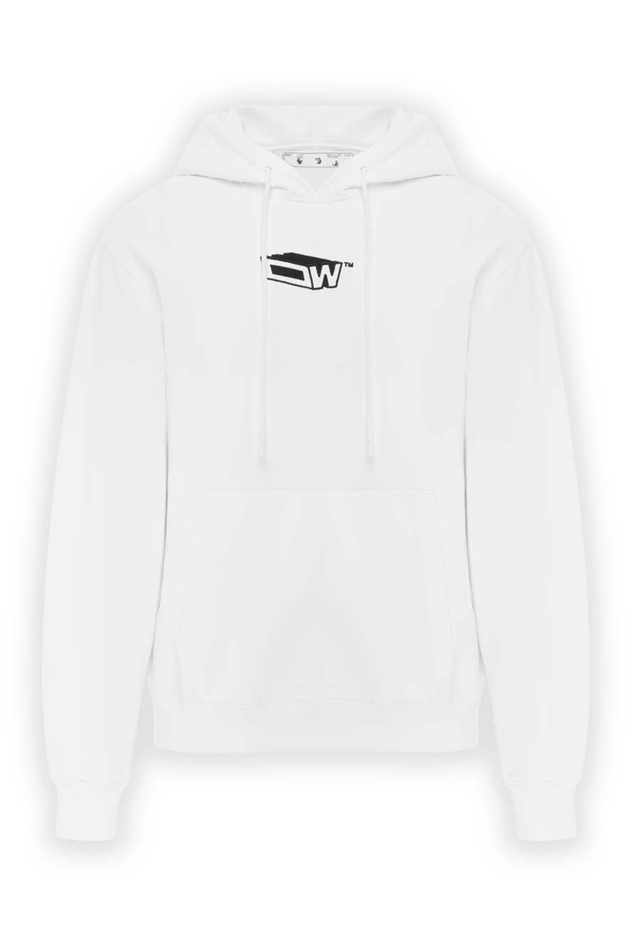 Off-White white cotton hoodie with contrasting graffiti print w 187249 - photo 1