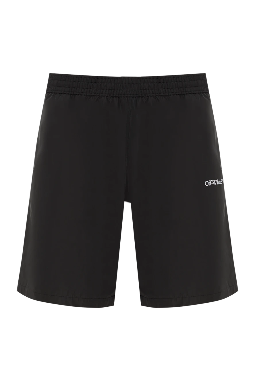 Off-White мужские шорты черные с логотипом 187272 - фото 1