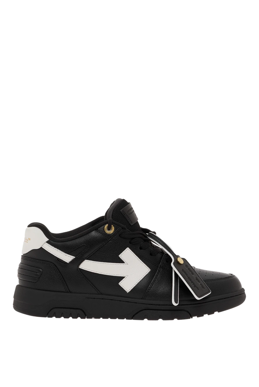 Off-White кроссовки out of office из телячьей кожи черные мужские 187277 - фото 1