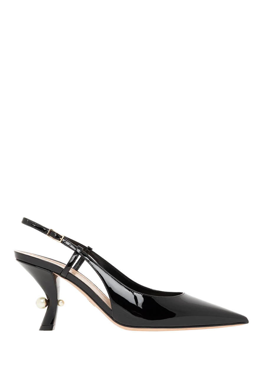 Dior әйелдер аяқ киім tribales slingback қара патент 187317 - фото 1