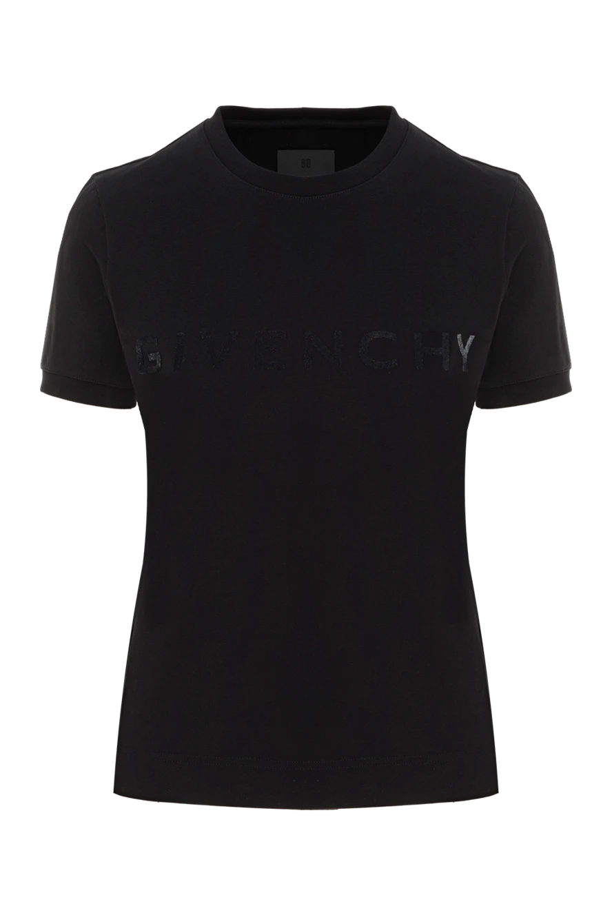 Givenchy футболка archetype облегающего кроя из хлопка черная 187347 - фото 1