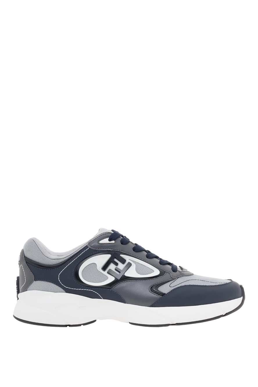 Fendi gray men's forward sneakers with logo 187363 - photo 1
