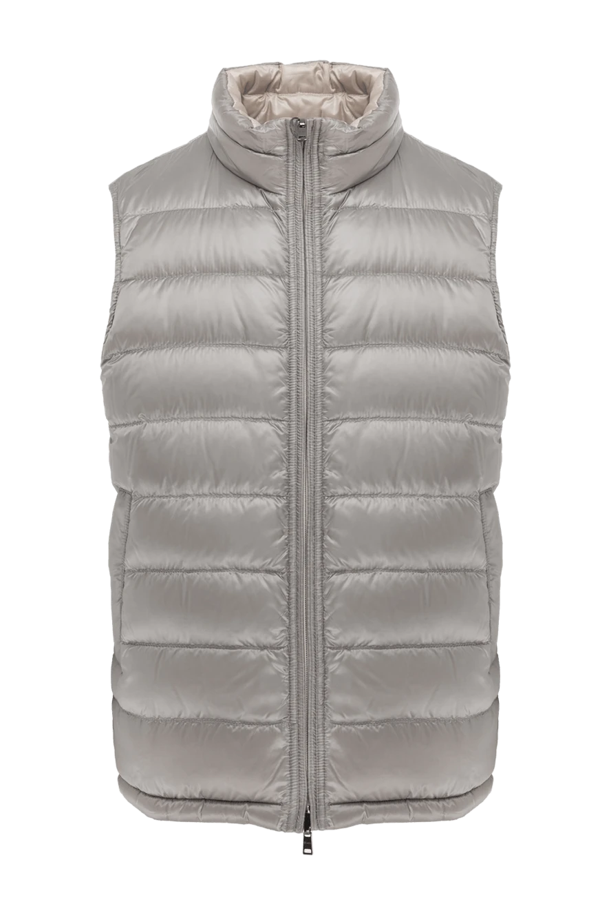 Herno двусторонний жилет бежевый мужской на молнии 187367 - фото 1