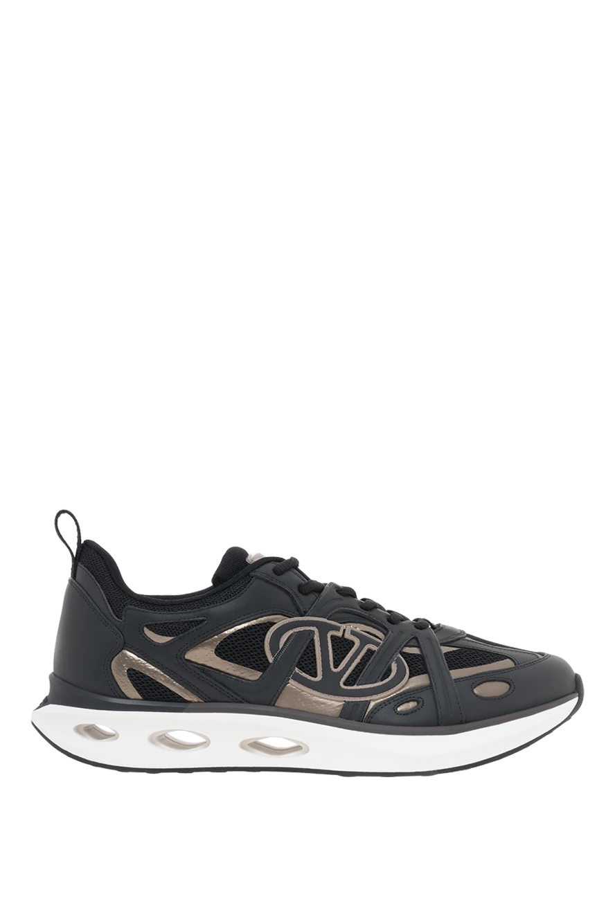 Valentino комбинированные кроссовки черные с контрастной подошвой 187372 - фото 1