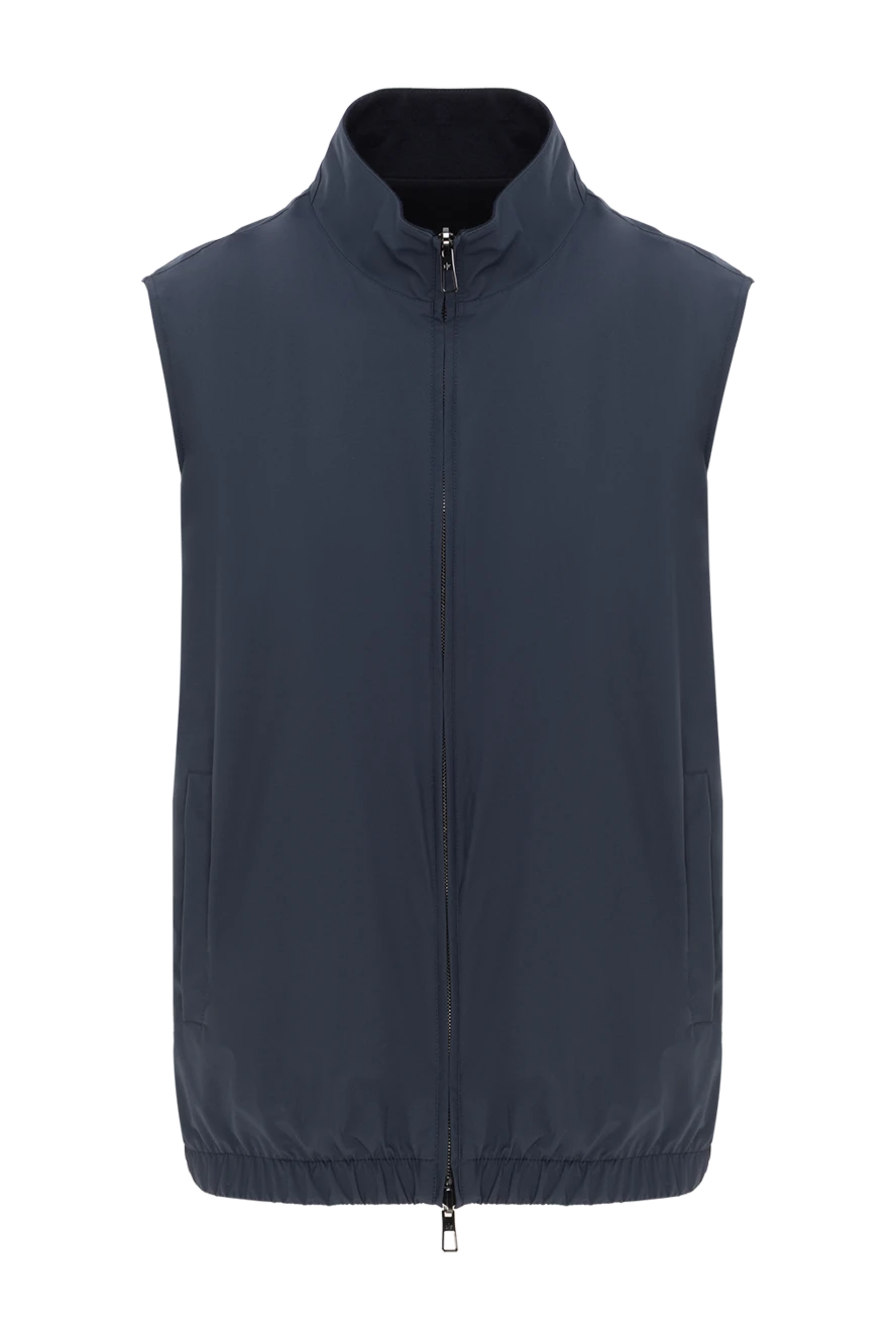 Loro Piana microfiber vest with wool interior blue 187447 - photo 1