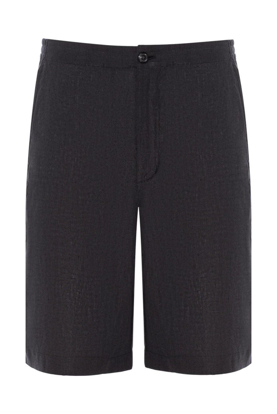 Loro Piana шорты-бермуды nolan из льна синего цвета мужские 187448 - фото 1