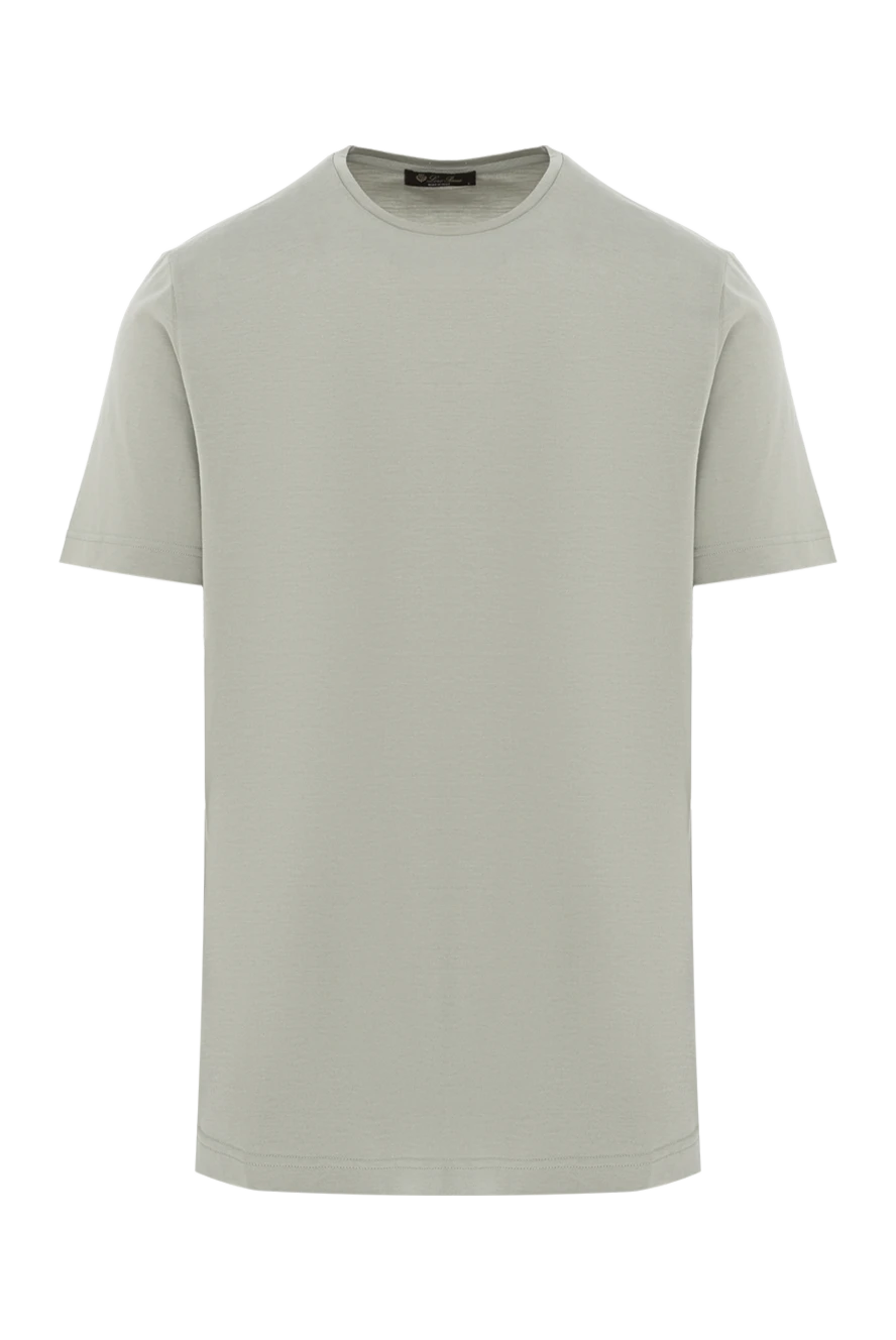 Loro Piana soft cotton-silk jersey light green t-shirt 187452 - photo 1