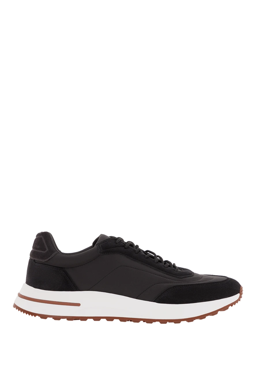 Loro Piana кроссовки из микрофибры week end walk черные 187457 - фото 1