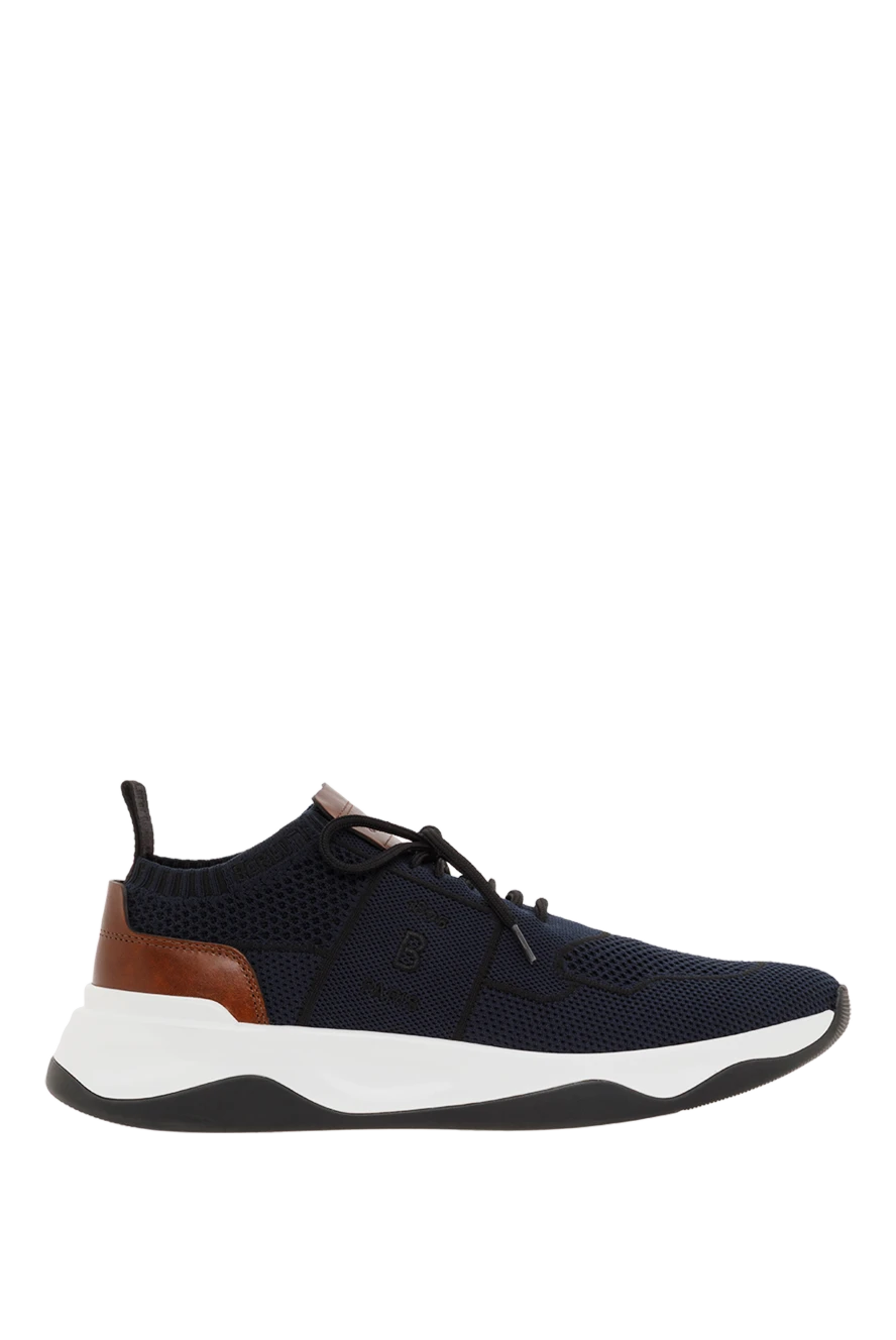 Berluti кроссовки shadow из трикотажа и кожи черные 187501 - фото 1