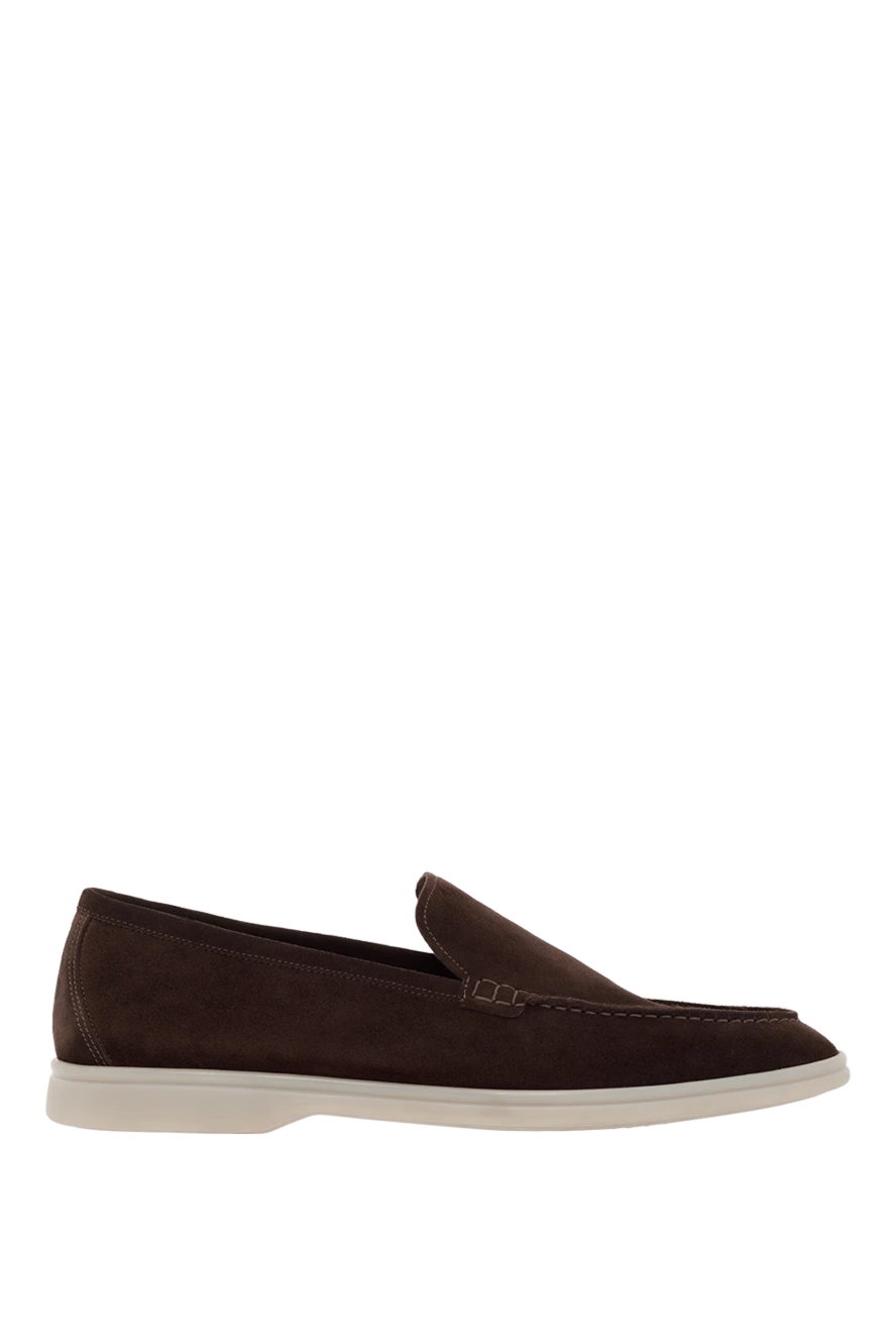 Cesare di Napoli күдеріден жасалған қоңыр итальяндық ерлер лоферлері 187527 - фото 1