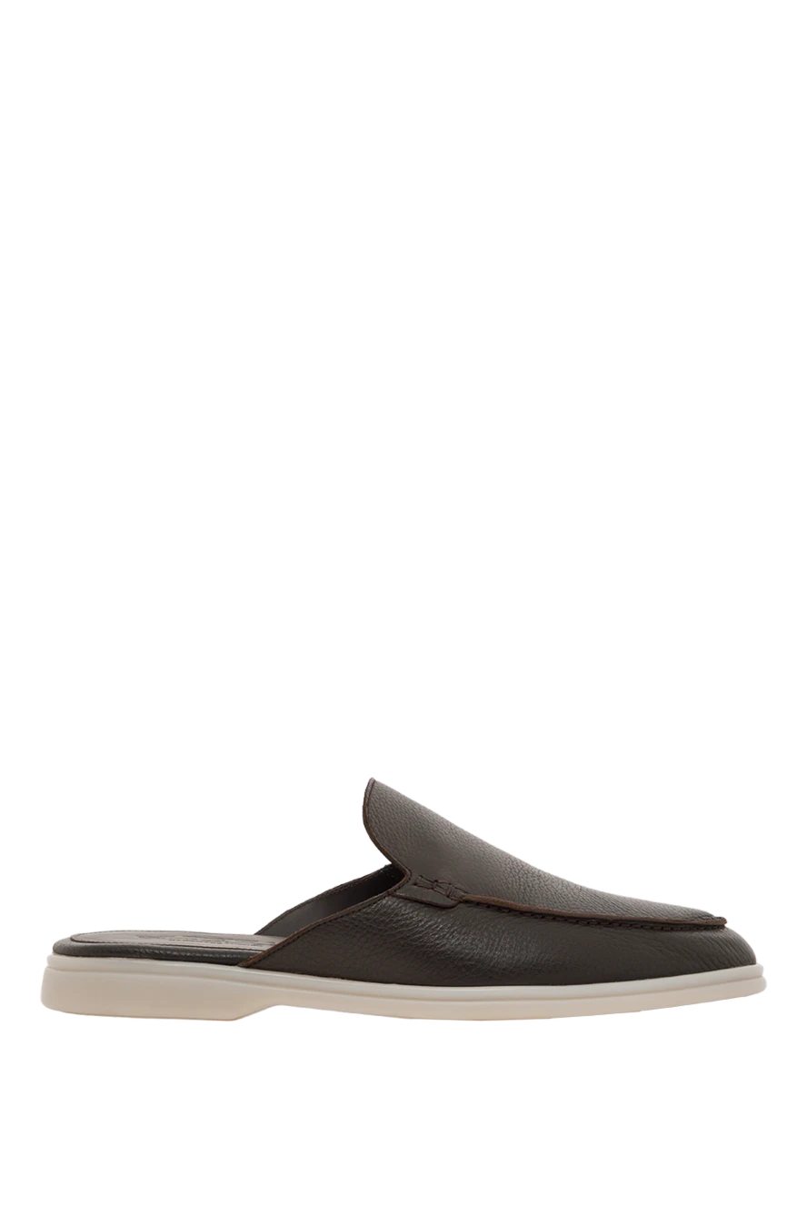 Cesare di Napoli ерлердің былғары қашырлары, қоңыр 187531 - фото 1