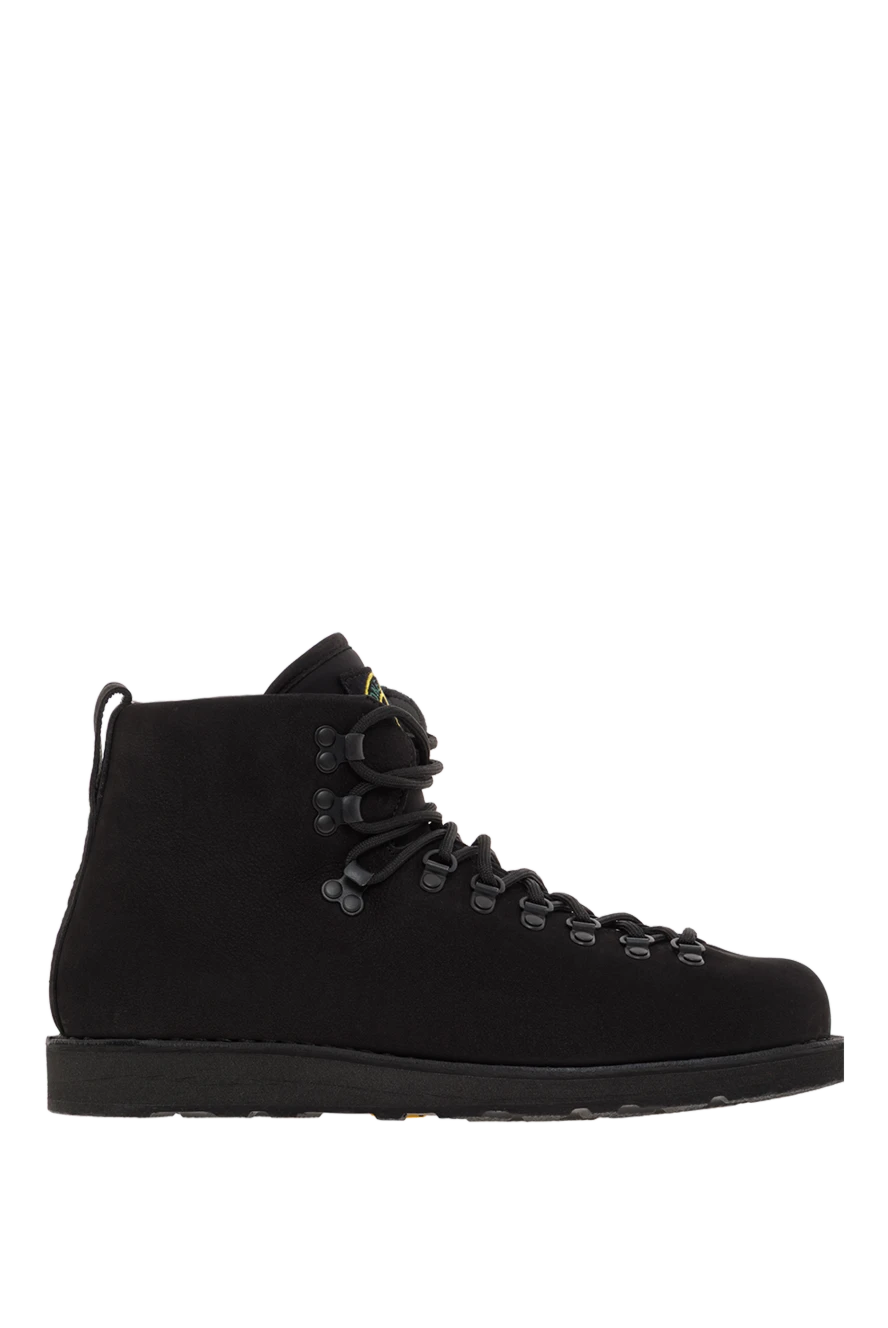 Stone Island кожаные ботинки с нашивкой с логотипом черные мужские 187551 - фото 1