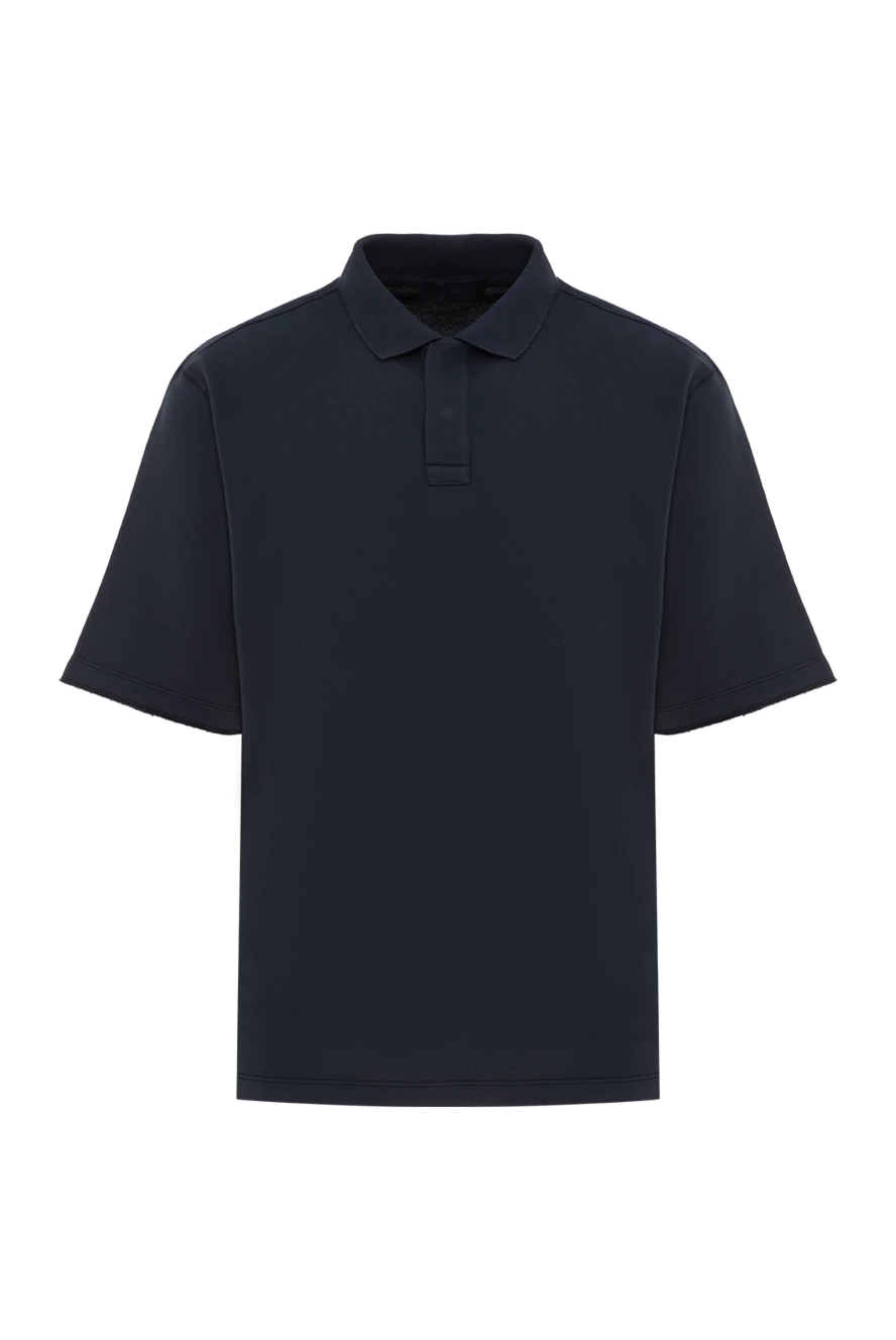 Stone Island blue men's cotton polo with hidden fastener 187553 - photo 1