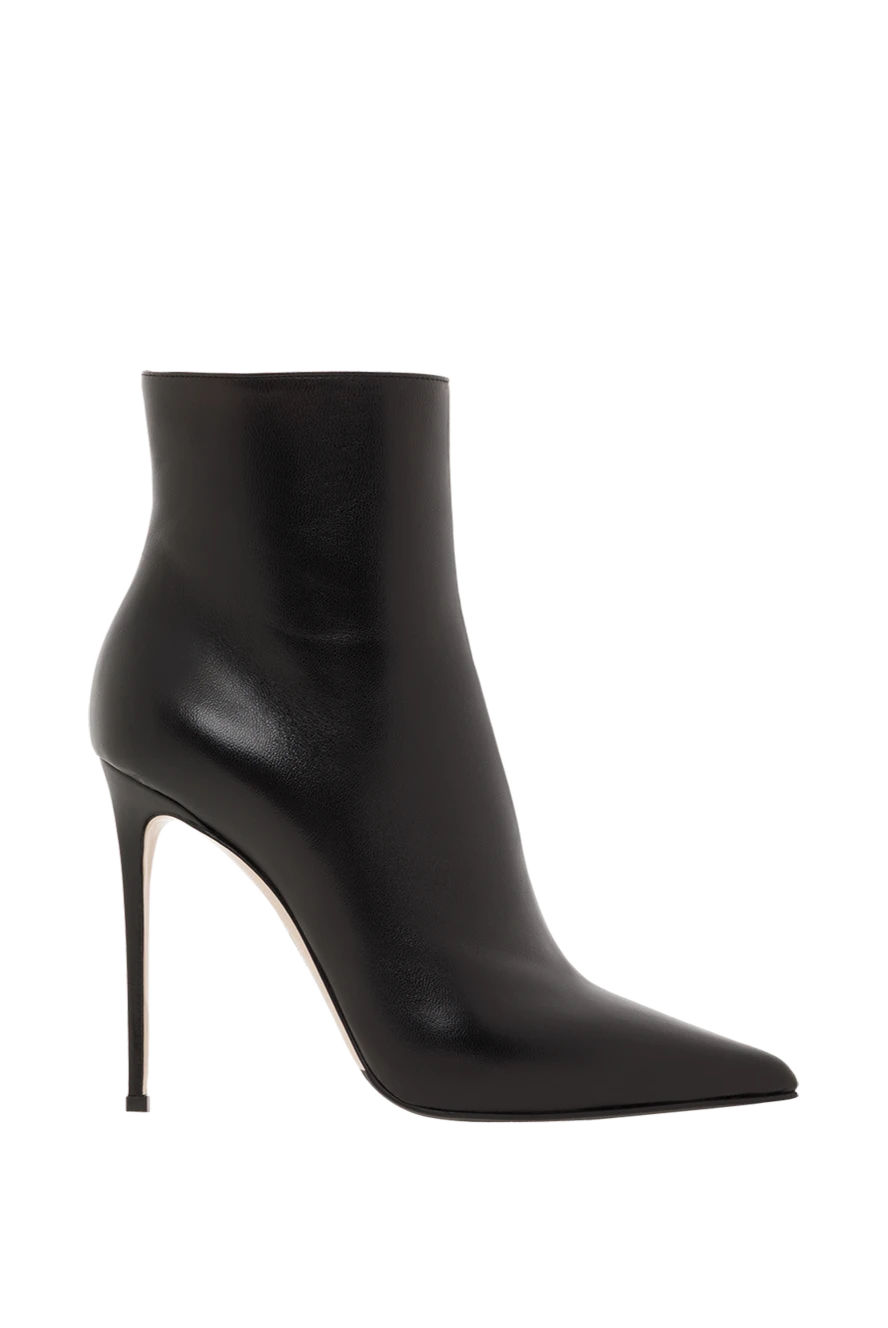 Handmade black Eva ankle boots with iconic stiletto heel