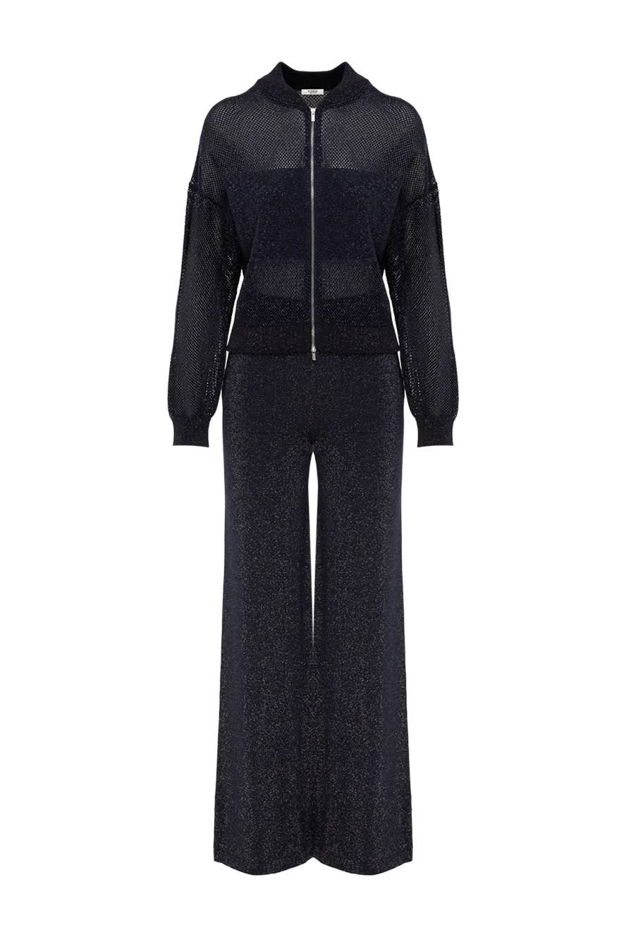 Peserico легкий костюм для прогулок женский синий из сетчатой ткани 187662 - фото 1