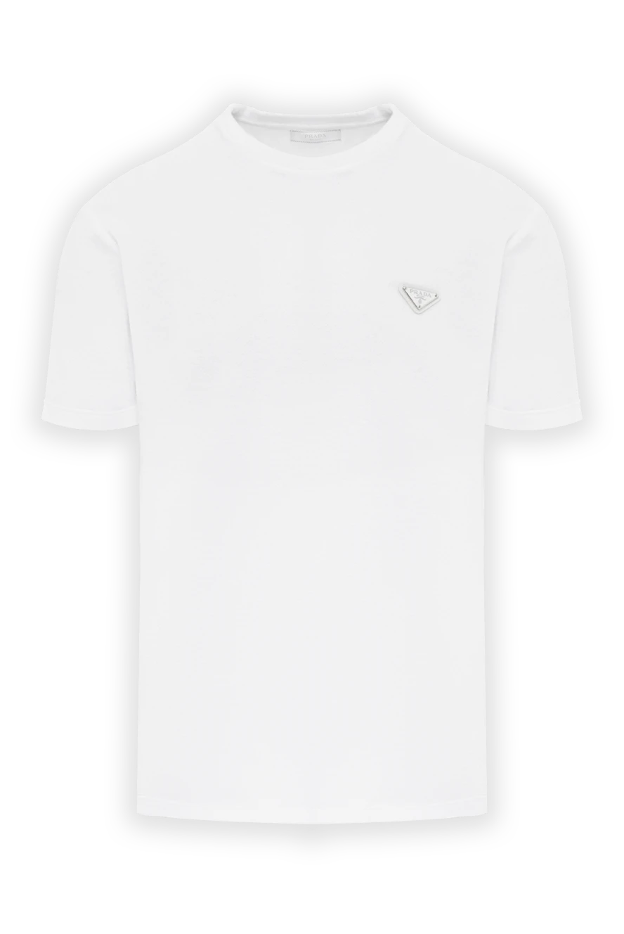 Prada terry white men's cotton t-shirt 187733 - photo 1